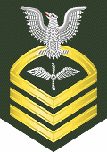 gold on green rating badge